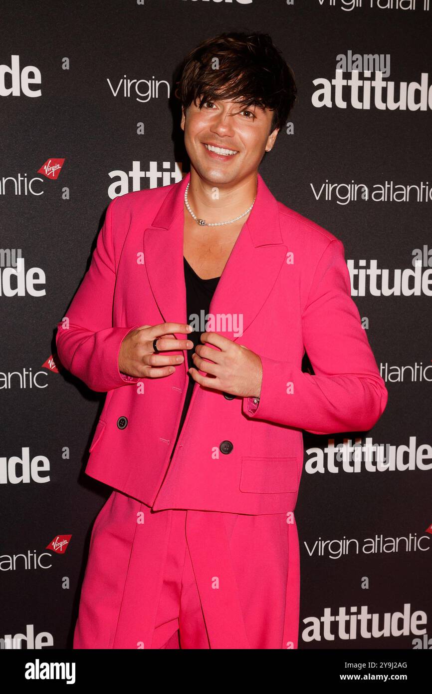 London, UK. 09th Oct, 2024. George Shelley attends the Attitude Awards 2024 at the Roundhouse in Camden, London. (Photo by Cat Morley/SOPA Images/Sipa USA) Credit: Sipa USA/Alamy Live News Stock Photo