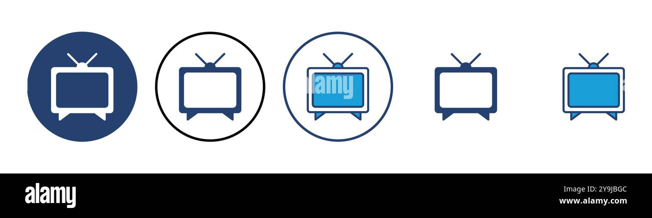 Tv icon vector. television icon vector Stock Vector