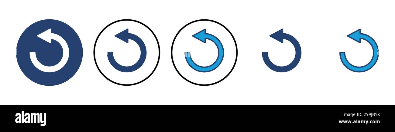 Refresh icon vector. Reload icon vector. Update icon. Stock Vector