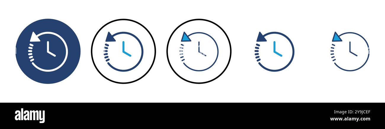 History icon vector. recent event history Stock Vector