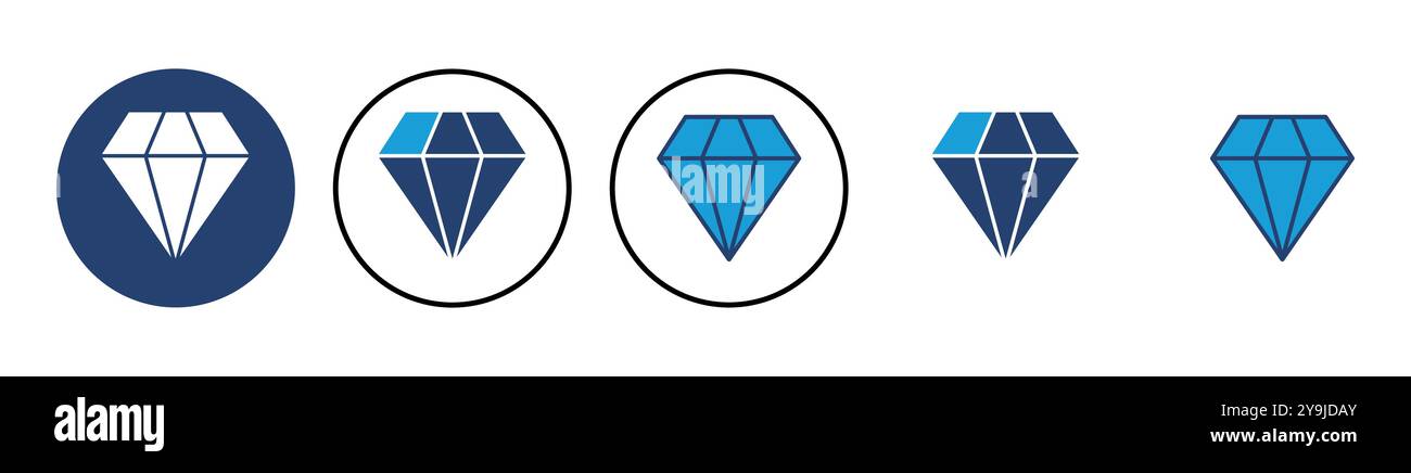 Diamond icon vector. diamond gems vector icon. Stock Vector