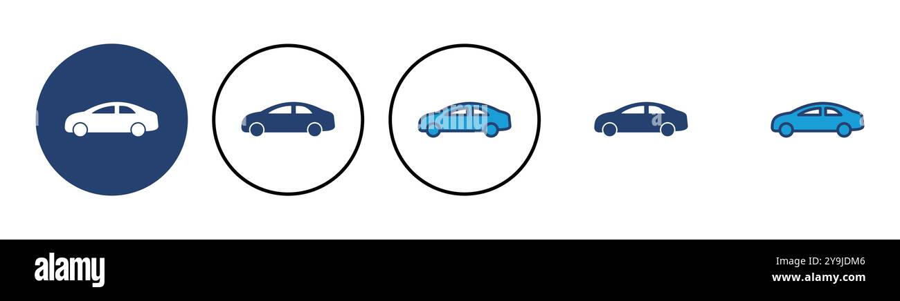 Car icon vector. car vector icon. small sedan Stock Vector