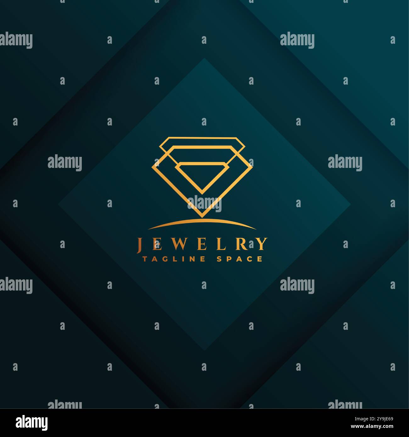 abstract diamond jewelry logo symbol template design Stock Vector Image ...
