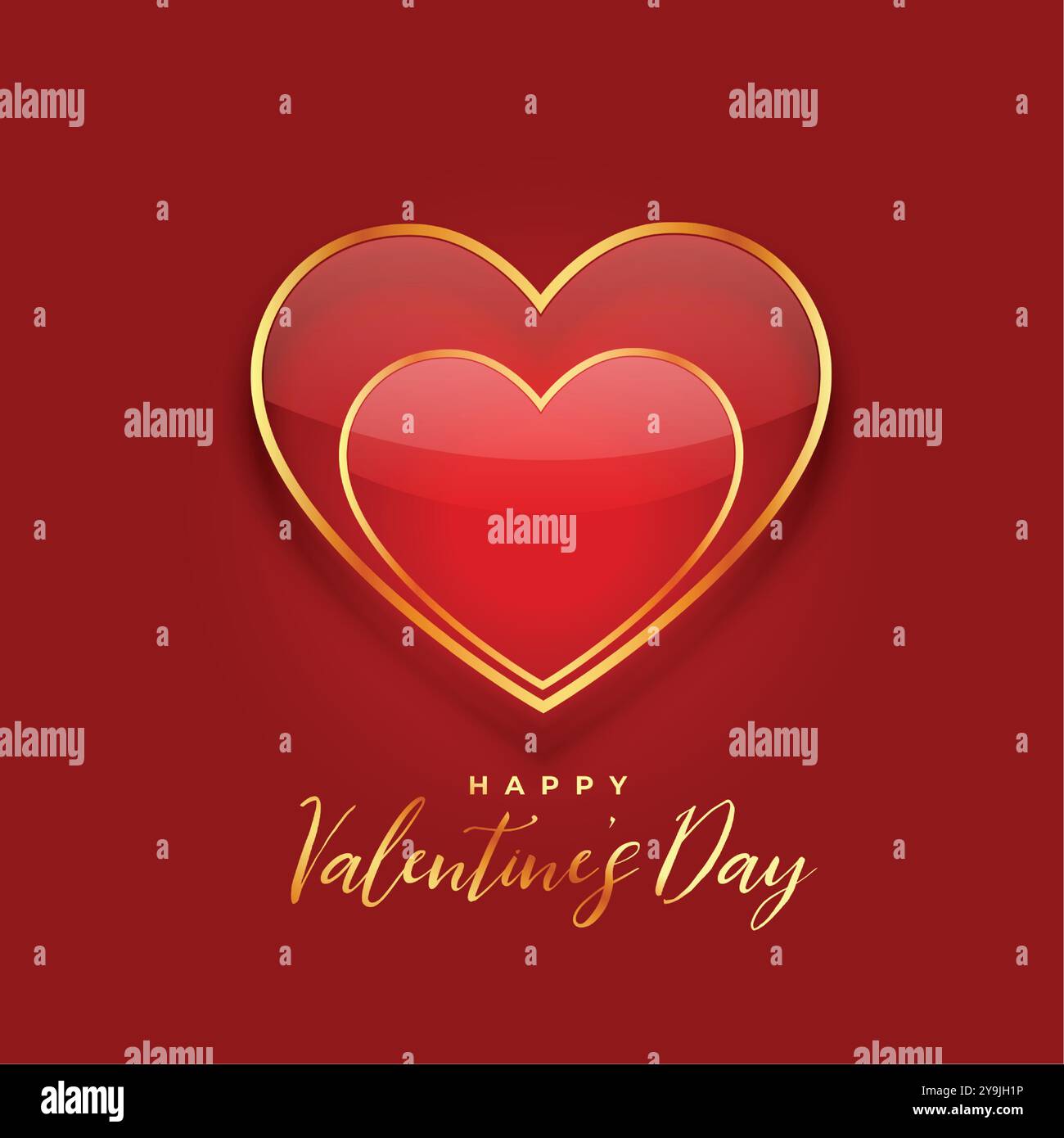 happy valentines day saint background with love hearts vector Stock ...