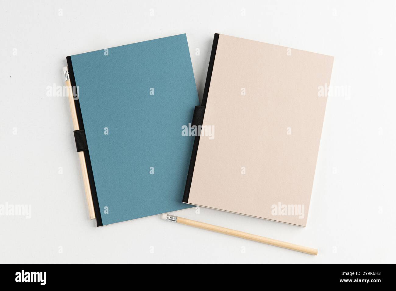 Various notes on a white background Stock Photo
