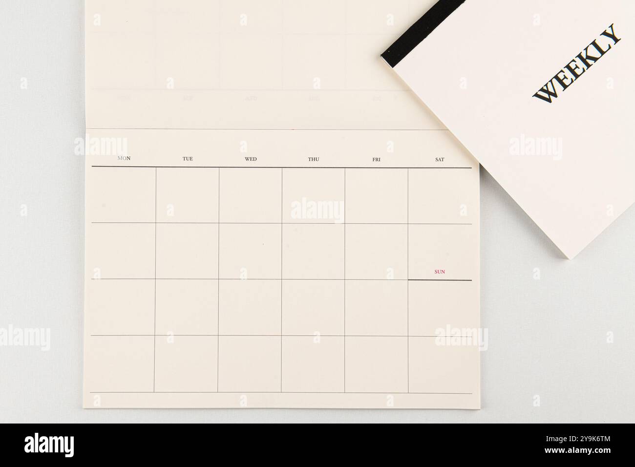 Various notes on a white background Stock Photo