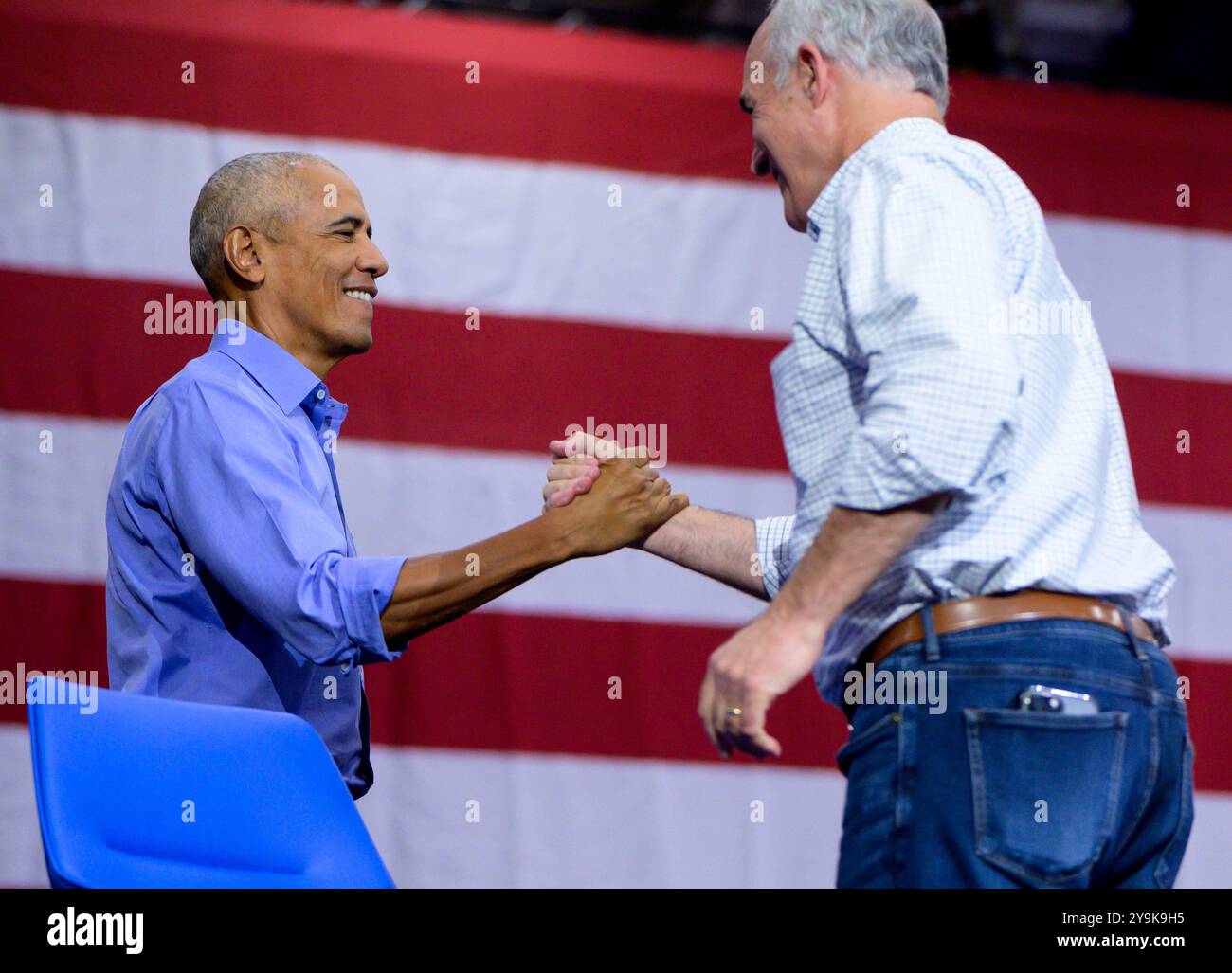 Pittsburgh, United States. 10th Oct, 2024. U.S. Senator Bob Casey ...