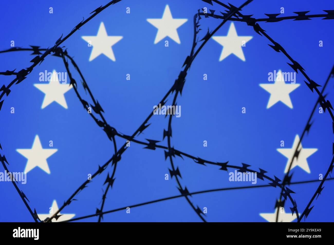Europe eu asylum seeker seekers fence border hi-res stock photography ...