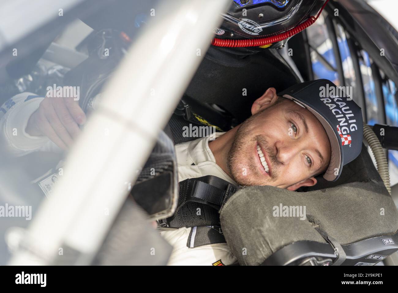 NASCAR Cup Series driver, DANIEL HEMRIC, takes to the track to practice ...