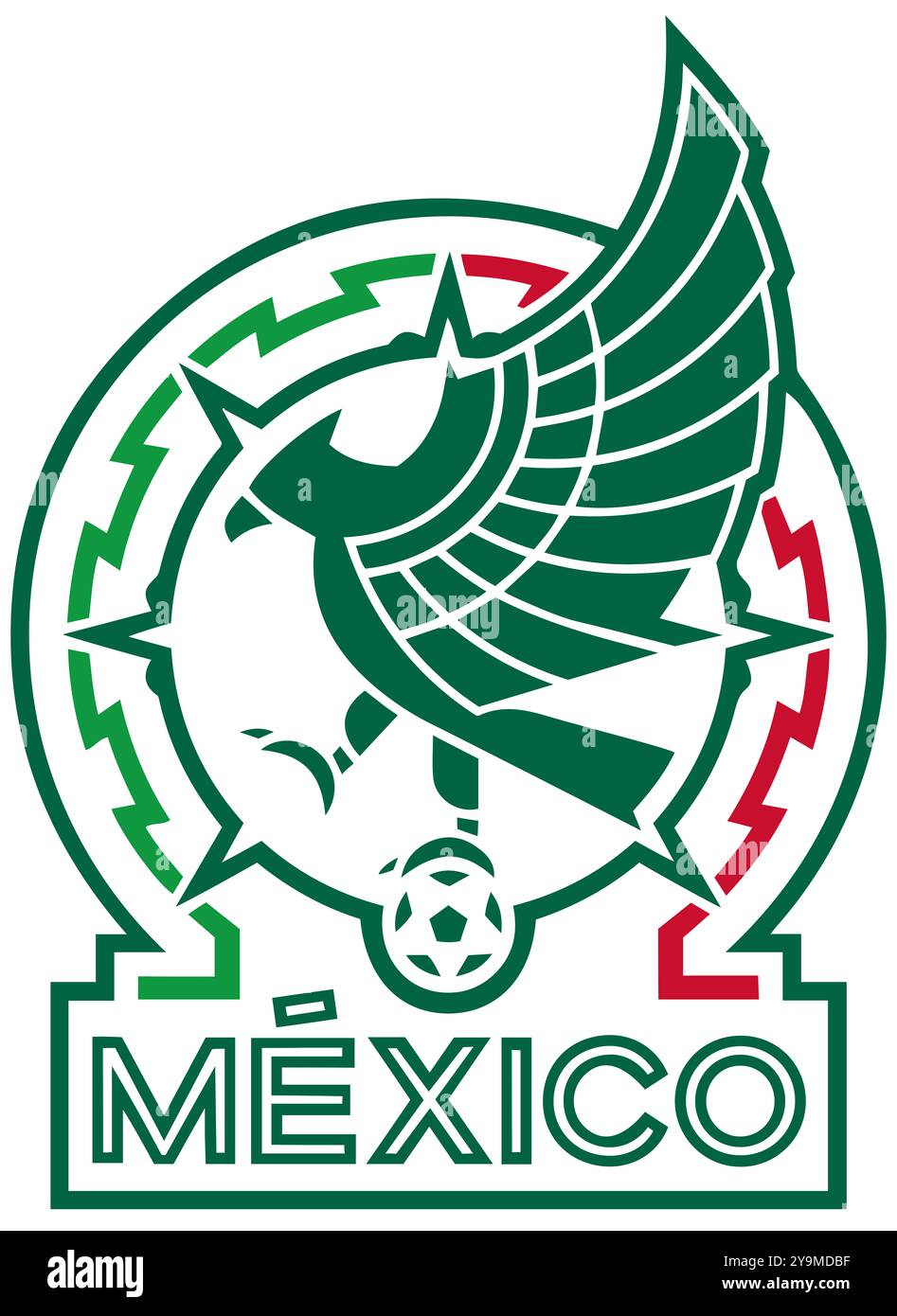 Mexico national football team logo Stock Photo