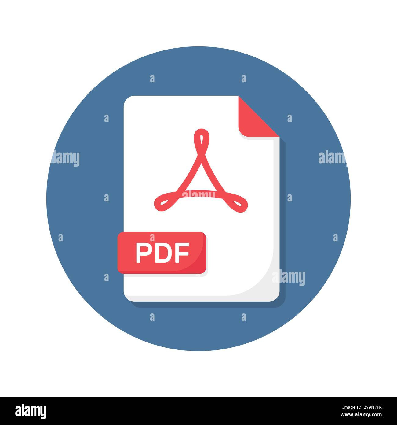 PDF file format flat icon design ready for premium use Stock Vector ...