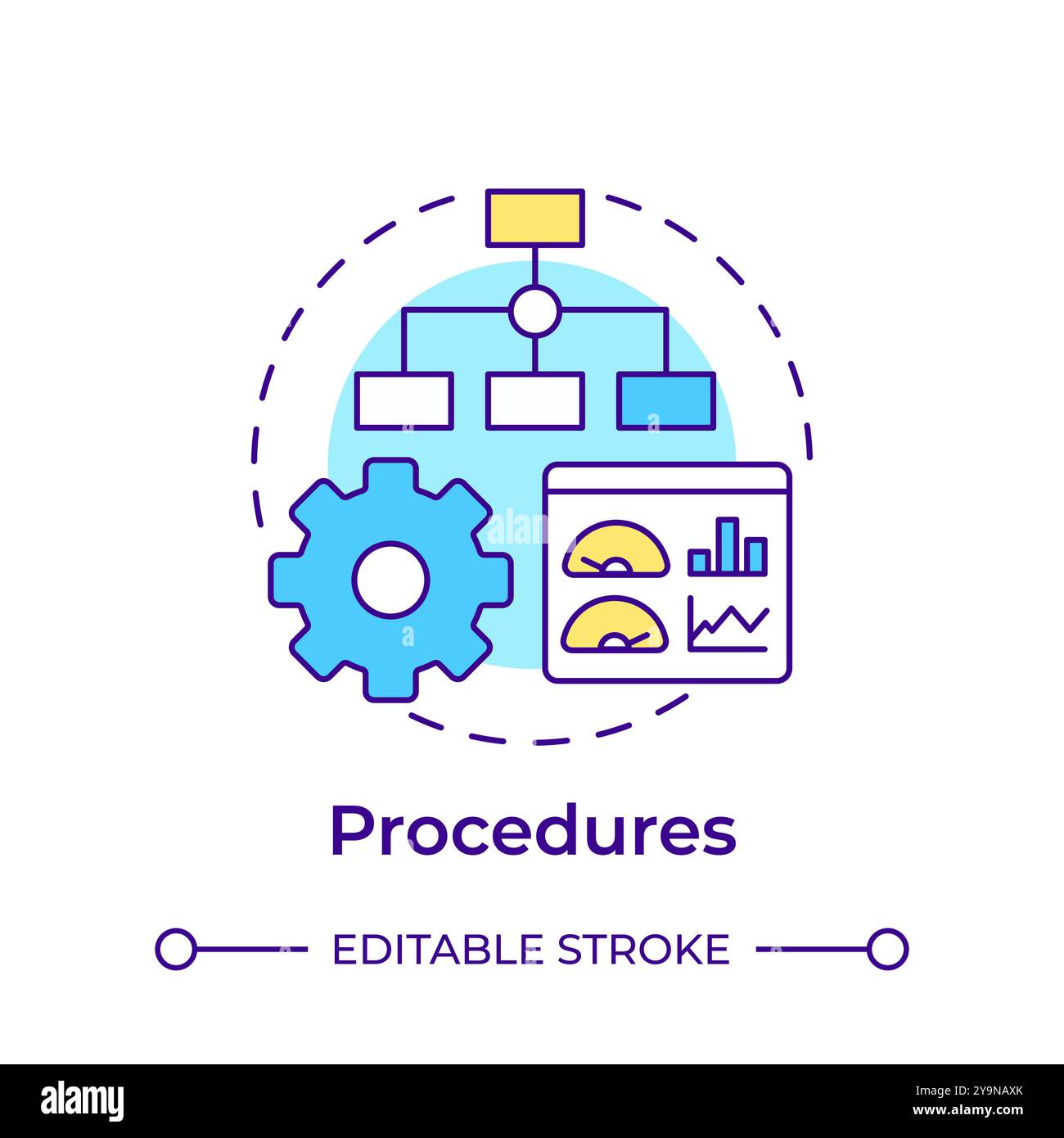 Operating procedures vector icon hi-res stock photography and images ...
