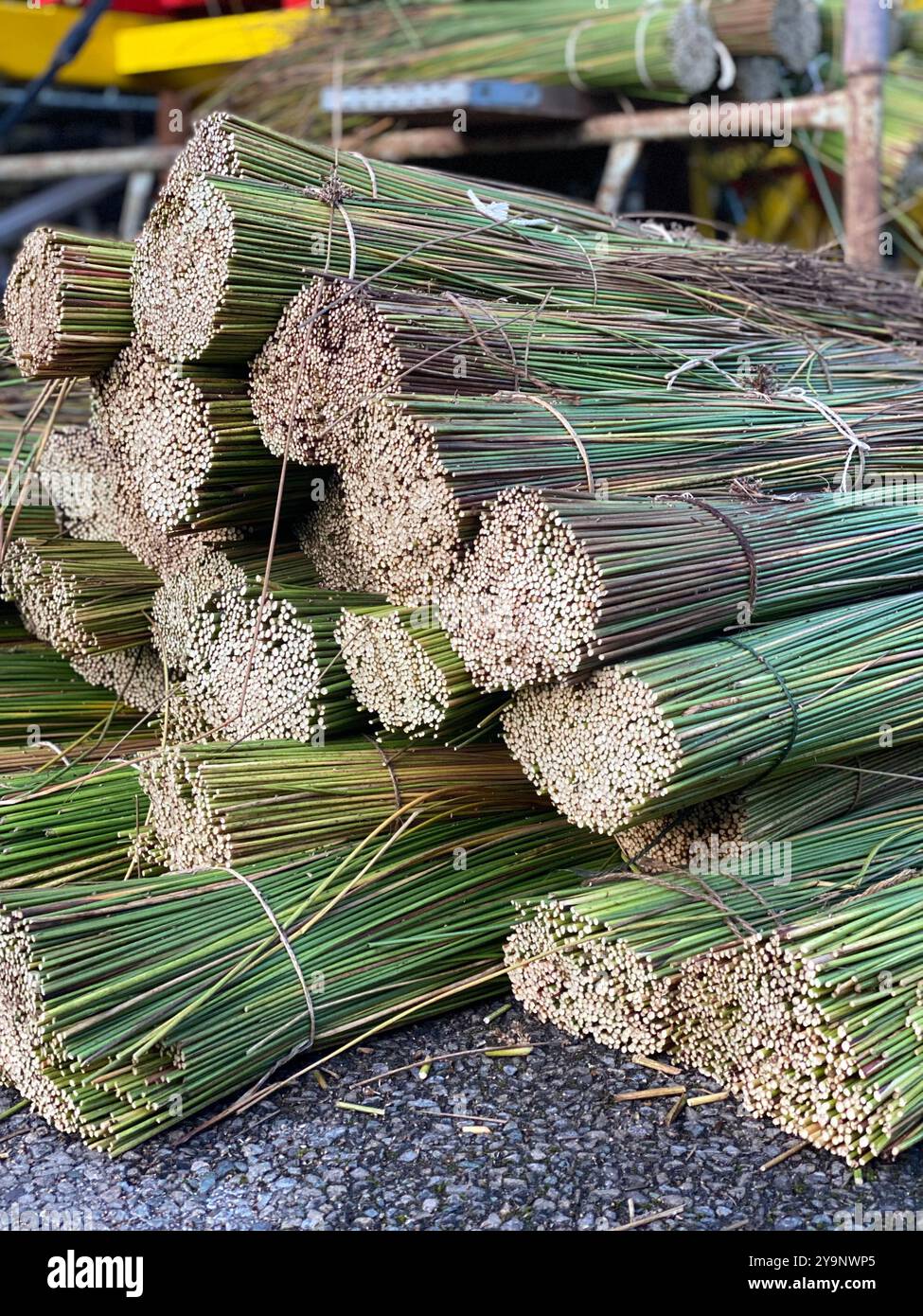 Saddleworth Morris men, Rushcart festival, August 2023, Saddleworth, Greater Manchester, U.K. - Smartphone Captured Stock Image