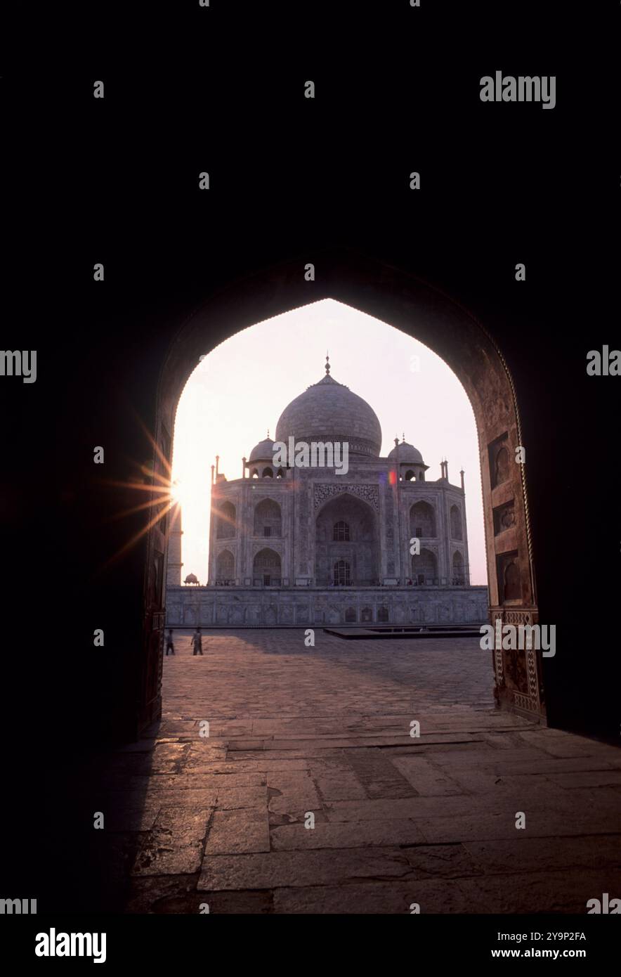 India, Agra, the Taj Mahal. Stock Photo