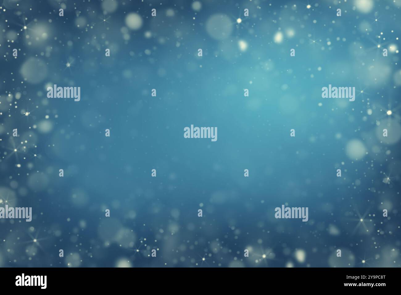 christmas magic lights background with bokeh Stock Photo