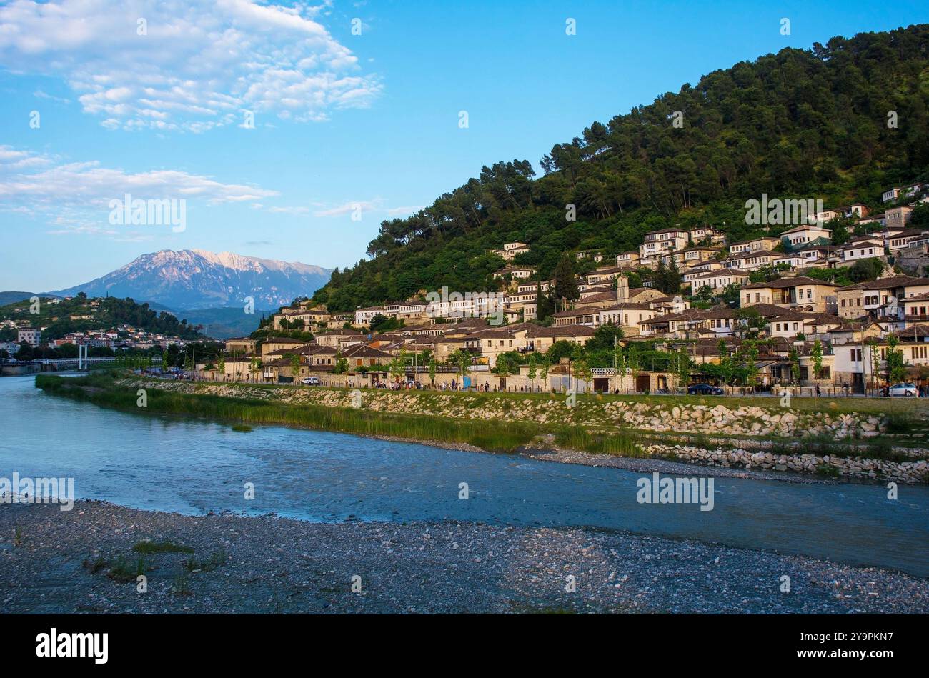 The historic Gorica quarter of Berat in Albania, on the right bank of