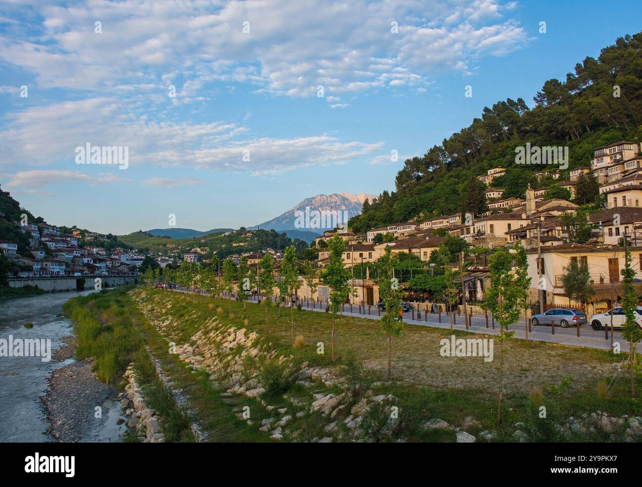 The historic Gorica quarter of Berat in Albania, on the right bank of
