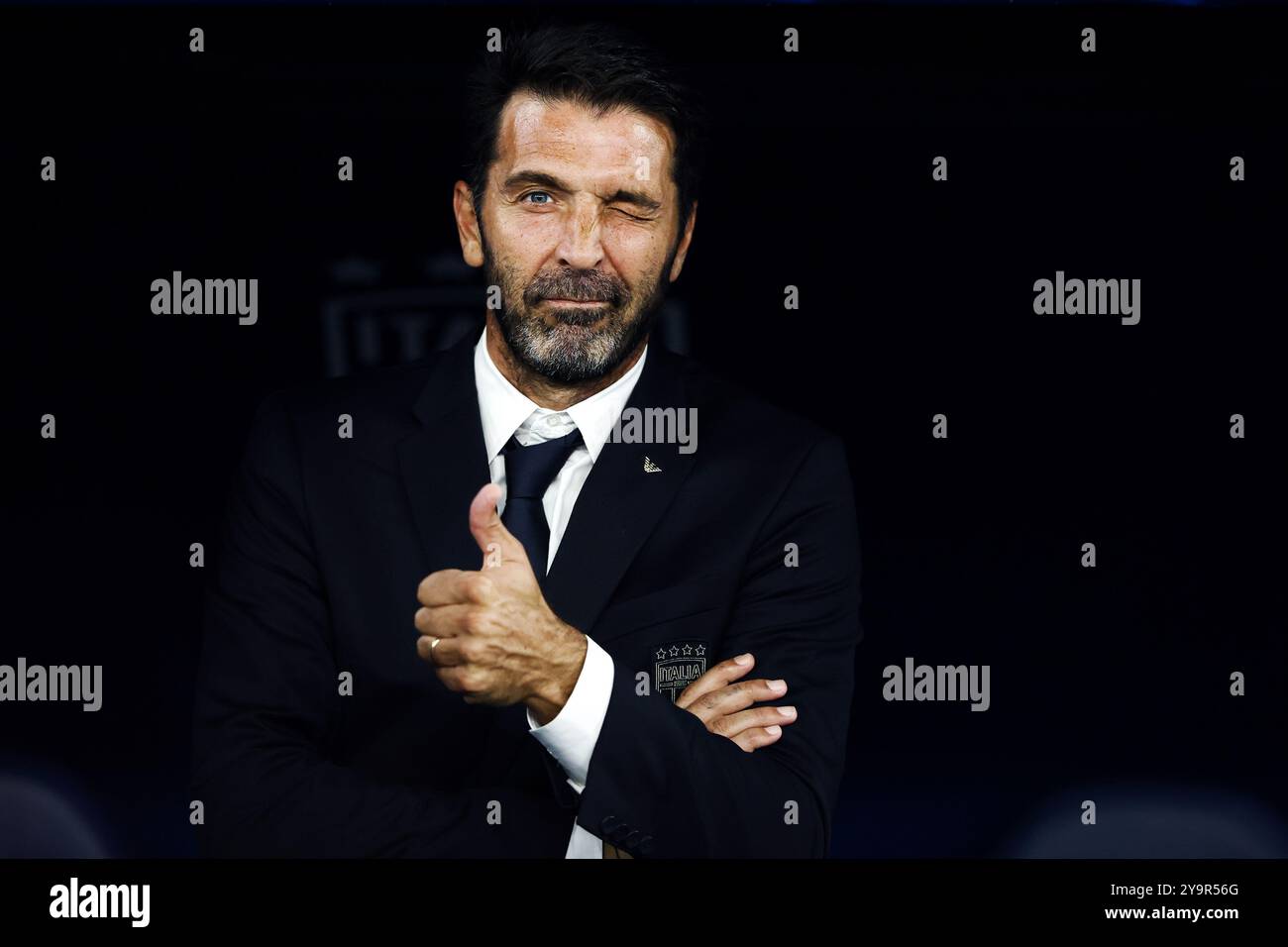 Rome, Italy. 10th Oct, 2024. Former national team goalkeeper and ...