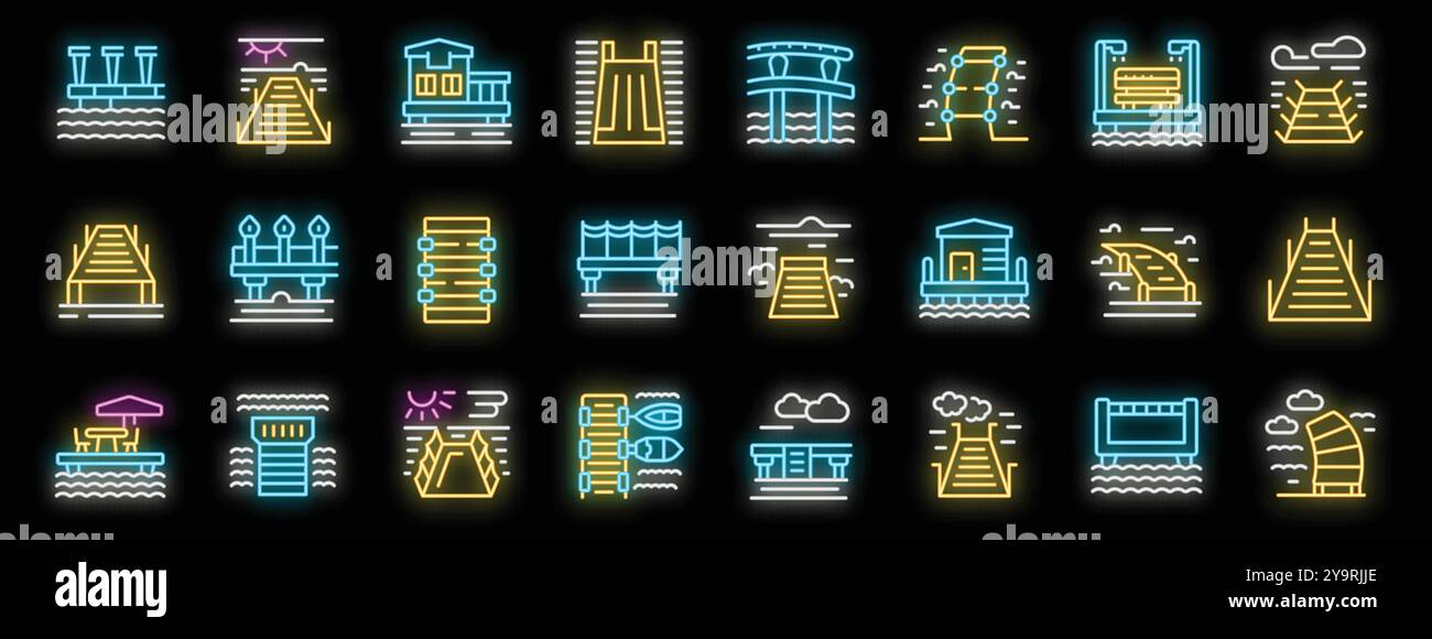 Sea walkway signage Stock Vector Images - Alamy