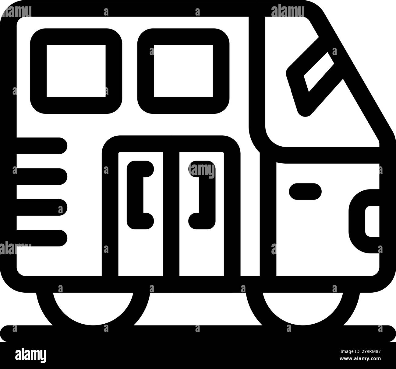 Modern white electric tram moving hi-res stock photography and images ...