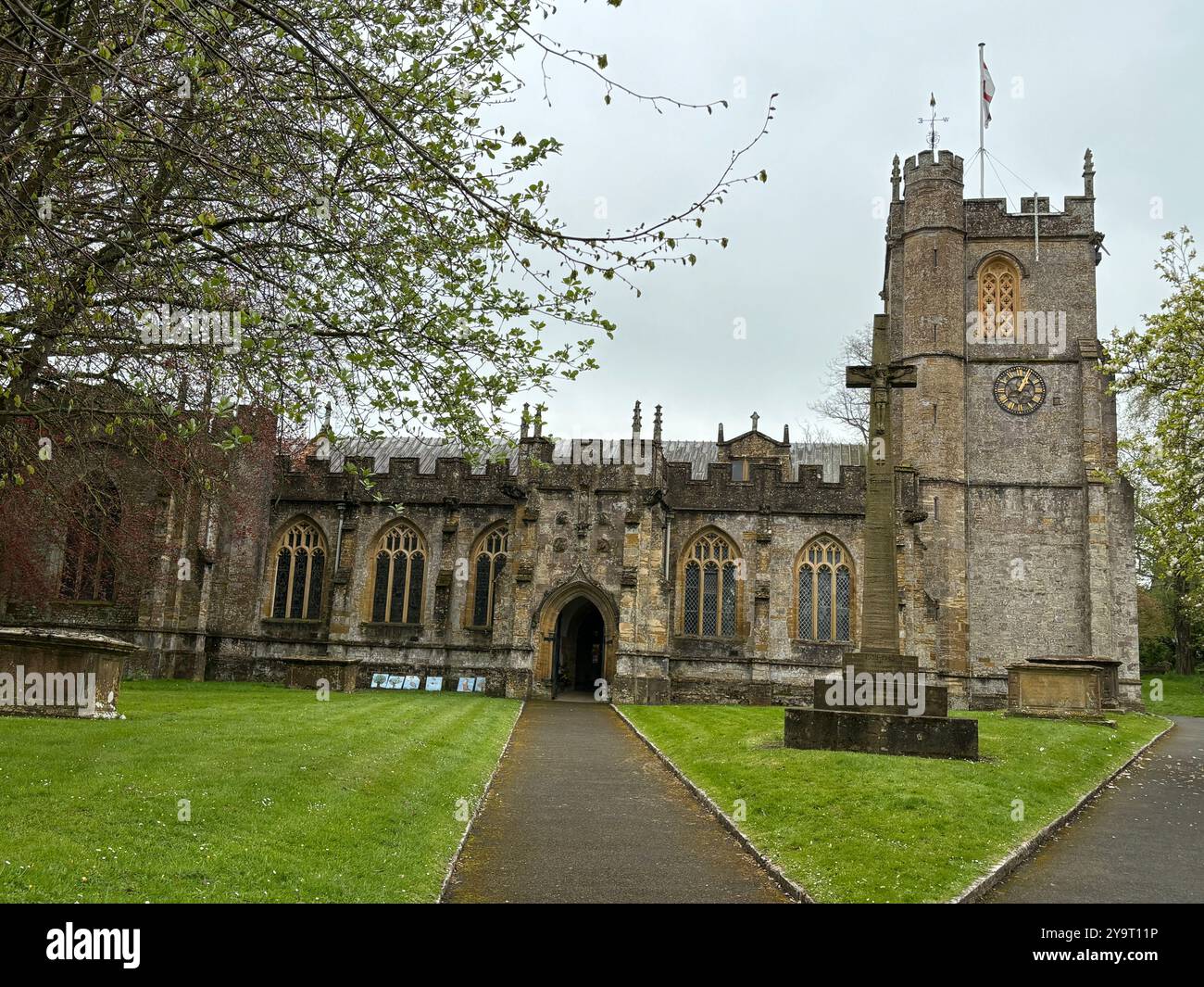 Saint Mary the Virgin Church Chard Somerset England uk - Smartphone Captured Stock Image