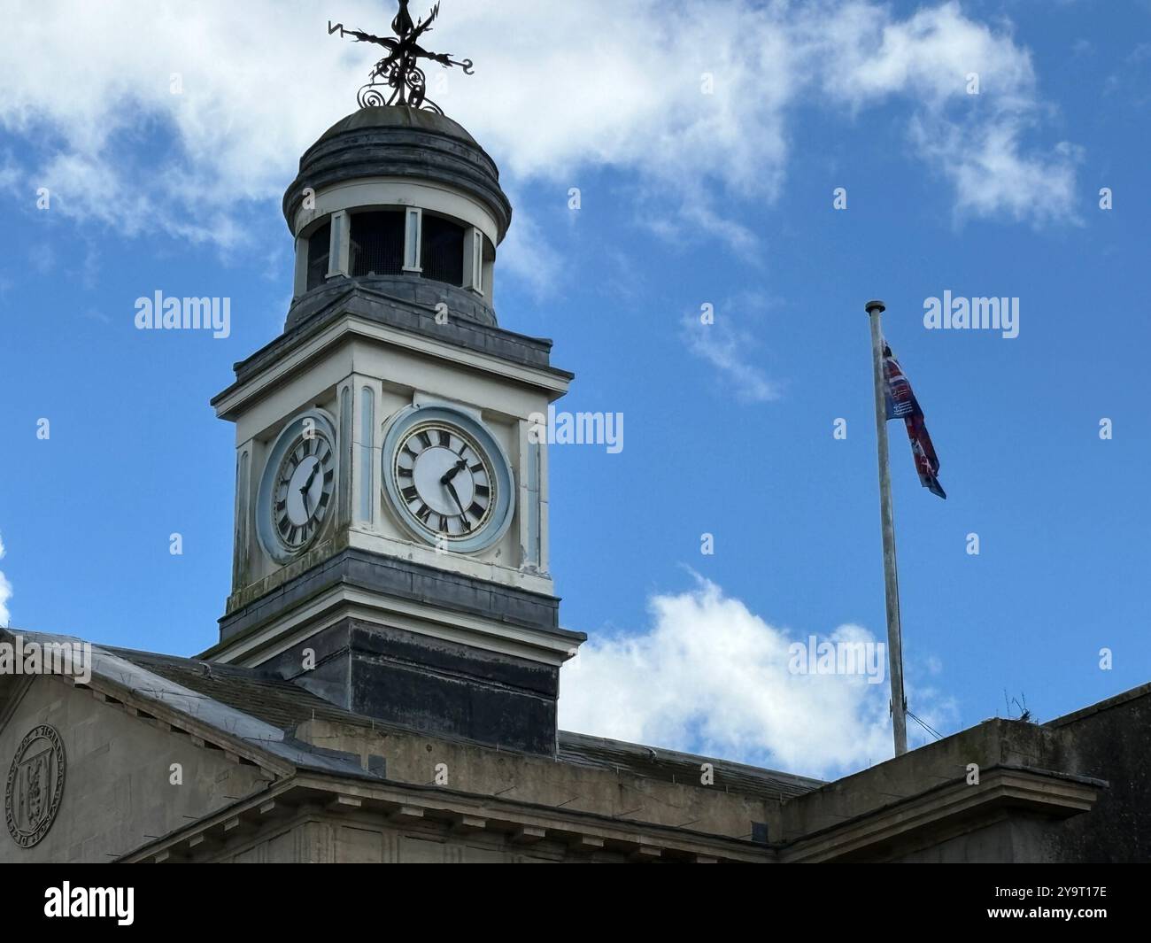 Guildhall in Chard Somerset England uk in the Summer of the Year - Smartphone Captured Stock Image