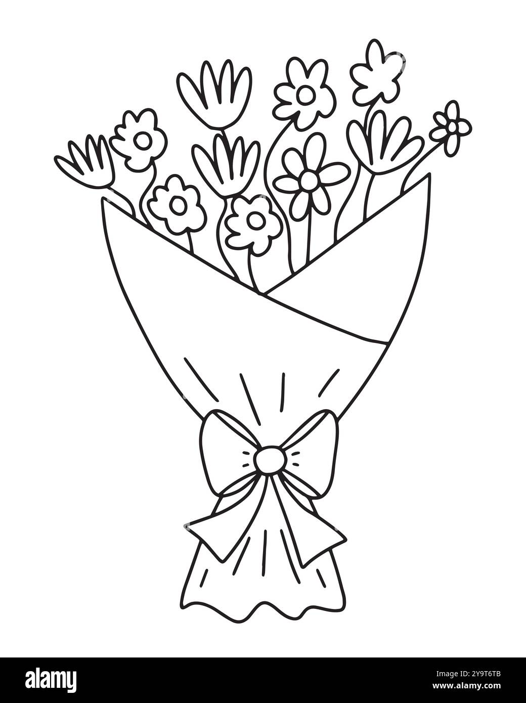 Bouquet bow Black and White Stock Photos & Images - Alamy