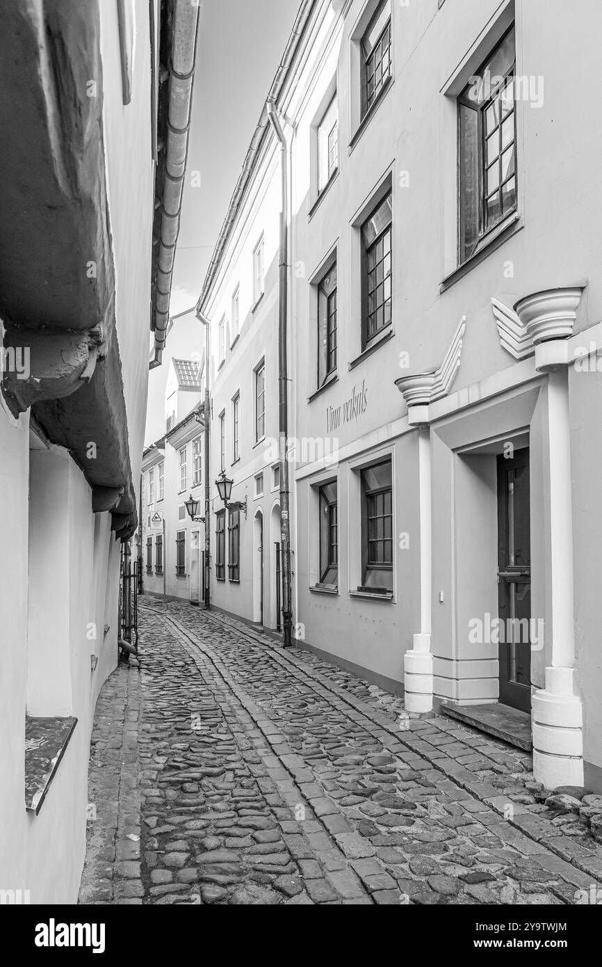 Riga in Mono Stock Photo