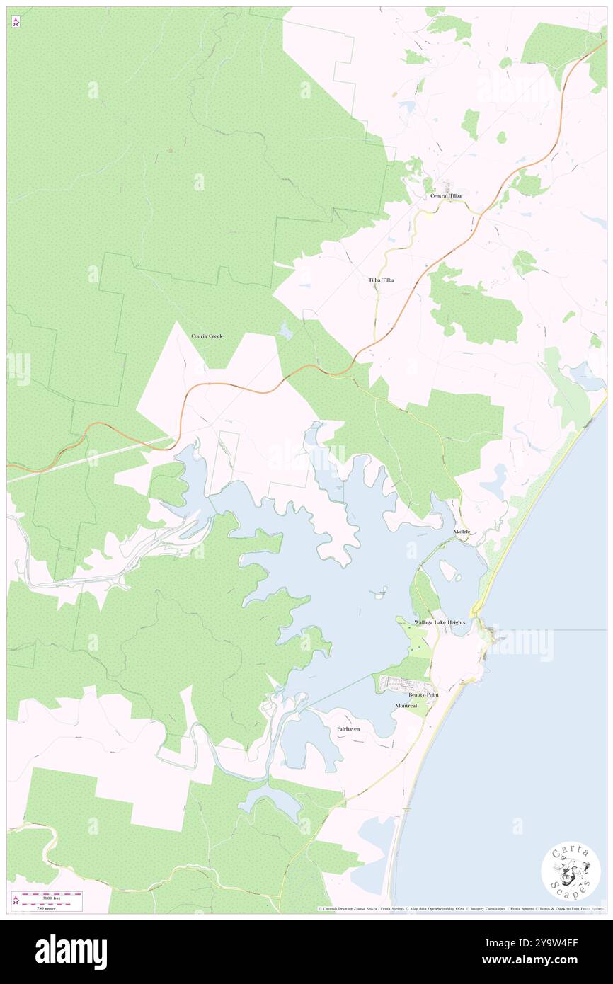 Killarney Bay, , AU, Australia, New South Wales, S 36 20' 54'', N 150 3' 4'', map, Cartascapes Map published in 2024. Explore Cartascapes, a map revealing Earth's diverse landscapes, cultures, and ecosystems. Journey through time and space, discovering the interconnectedness of our planet's past, present, and future. Stock Photo