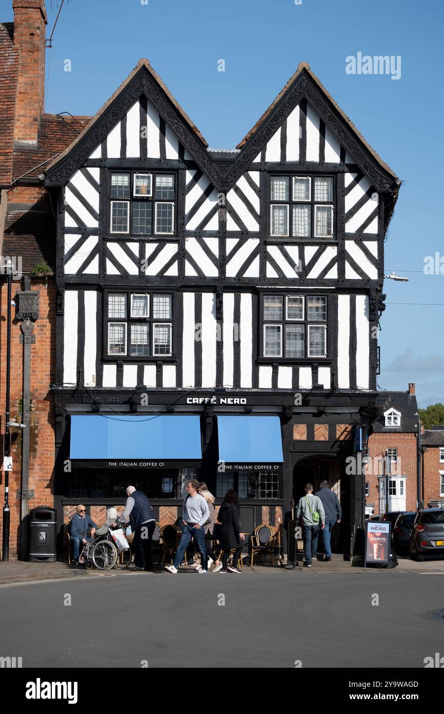 Caffe Nero, Bridge Street, Stratford-upon-Avon, Warwickshire, England, UK Stock Photo