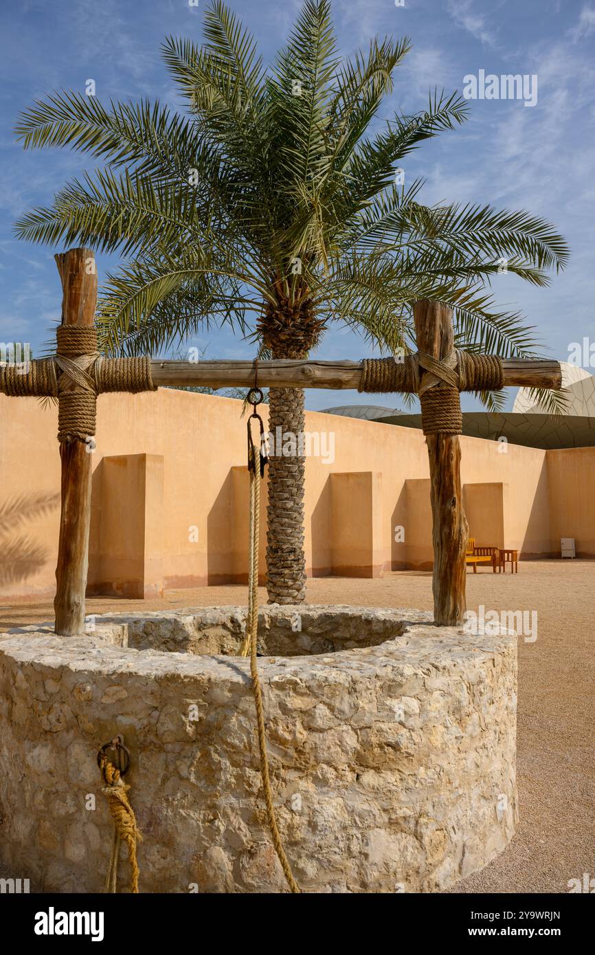 Doha, Qatar February 16, 2024 The original palace of Sheikh Abdullah