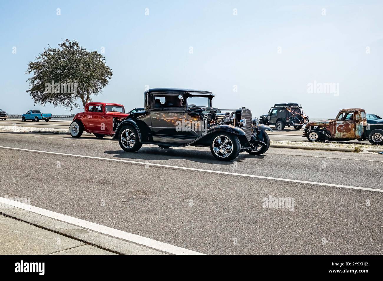 Gulfport, MS - October 04, 2023: Wide angle front corner view of a ...