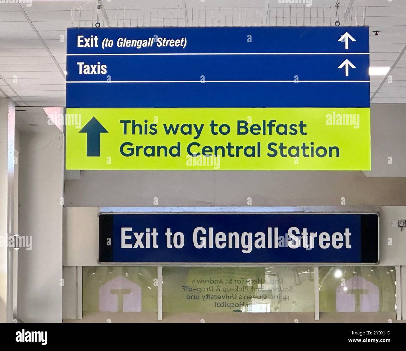 Europa Bus Centre, Belfast - Smartphone Captured Stock Image