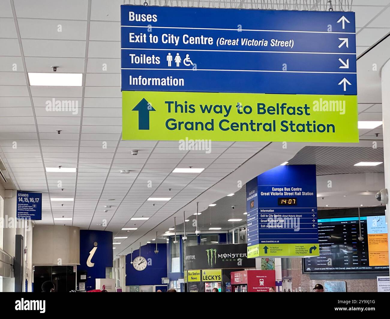 Europa Bus Centre, Belfast - Smartphone Captured Stock Image