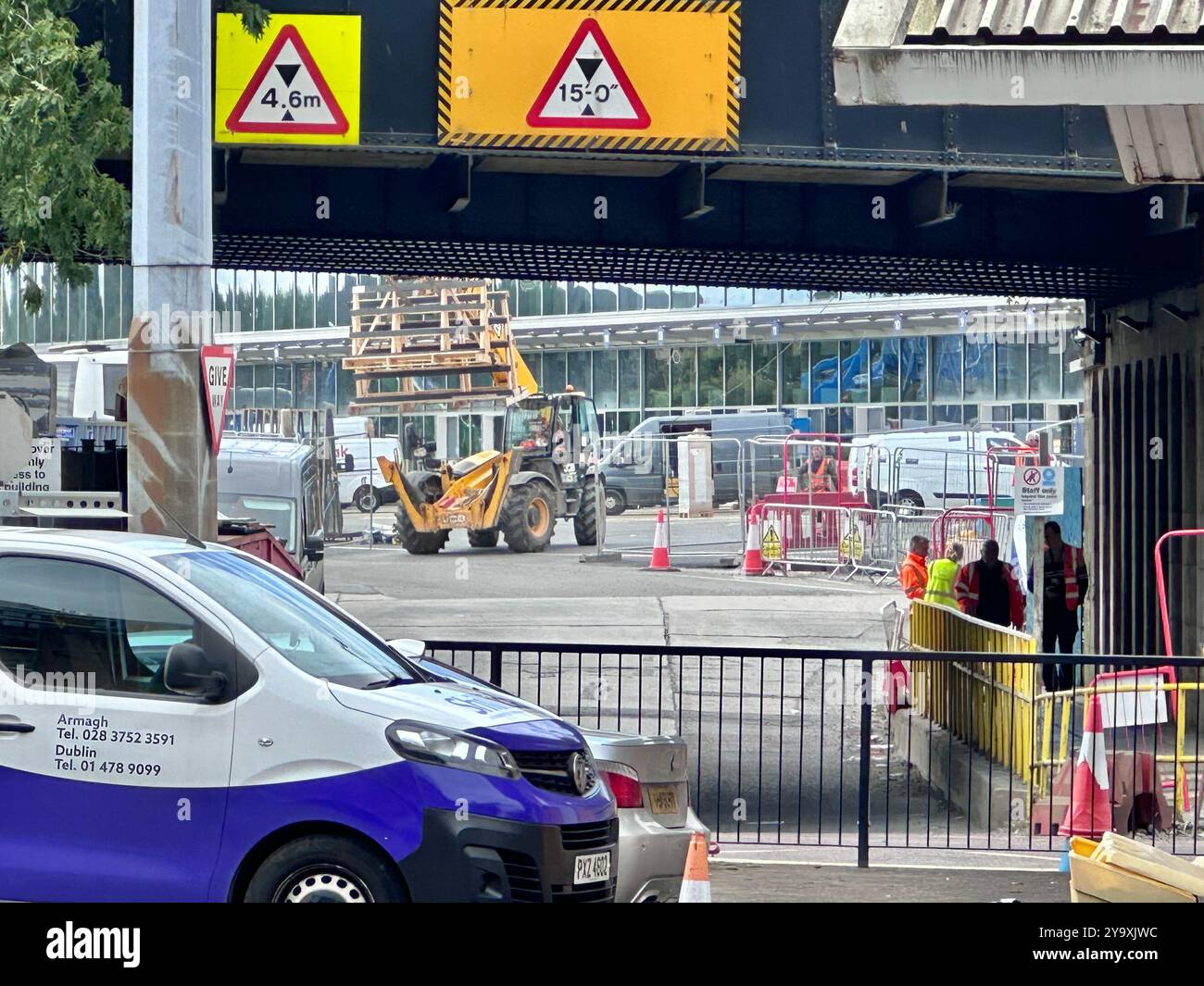 Europa Bus Centre, Belfast - Smartphone Captured Stock Image