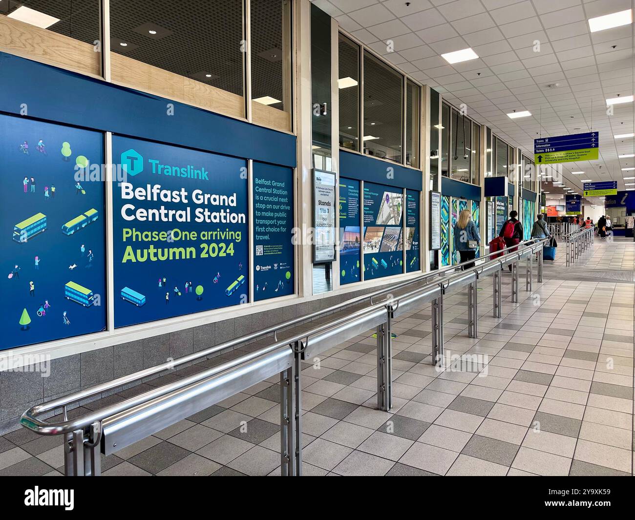 Europa Bus Centre, Belfast - Smartphone Captured Stock Image