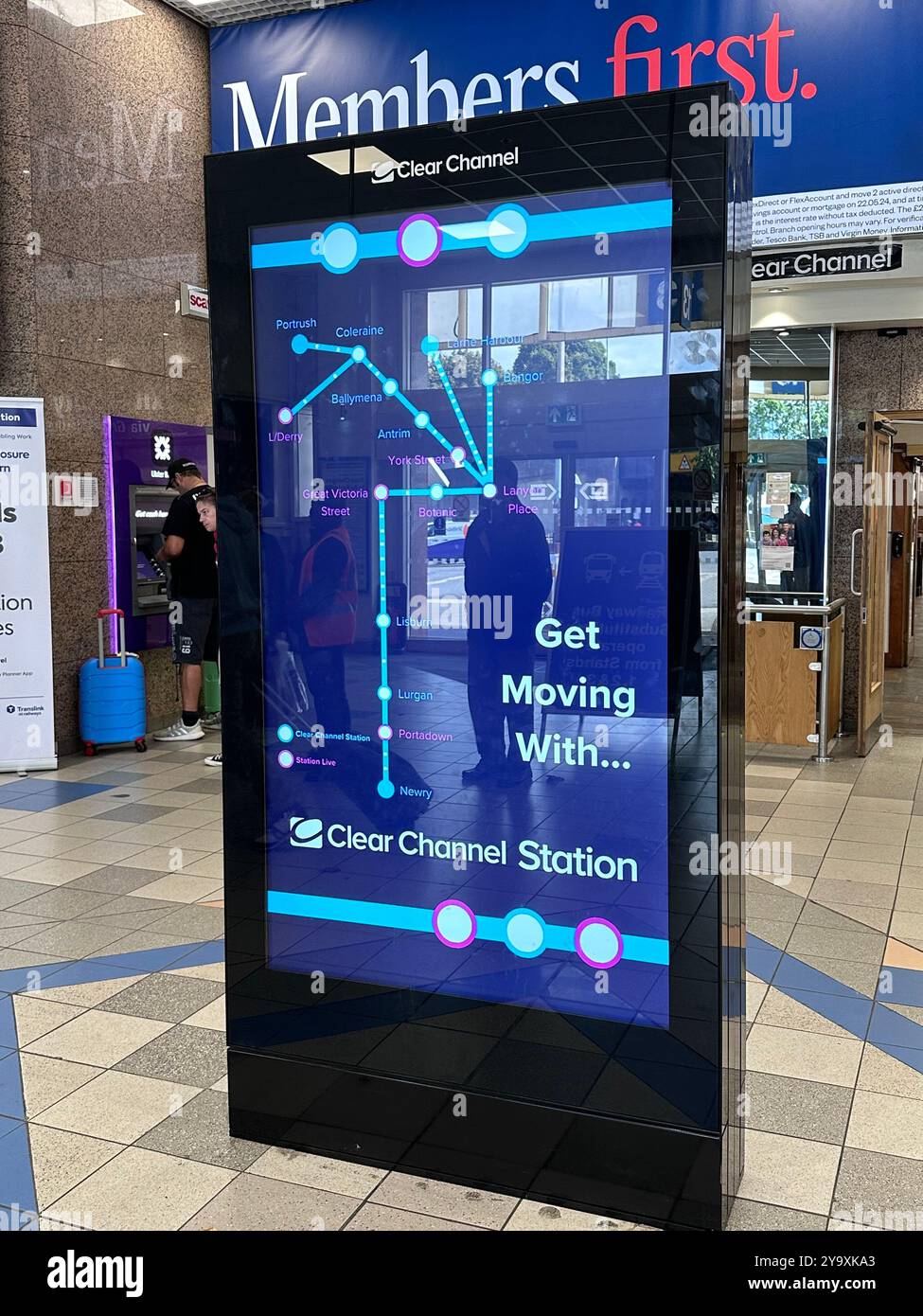 Europa Bus Centre, Belfast - Smartphone Captured Stock Image