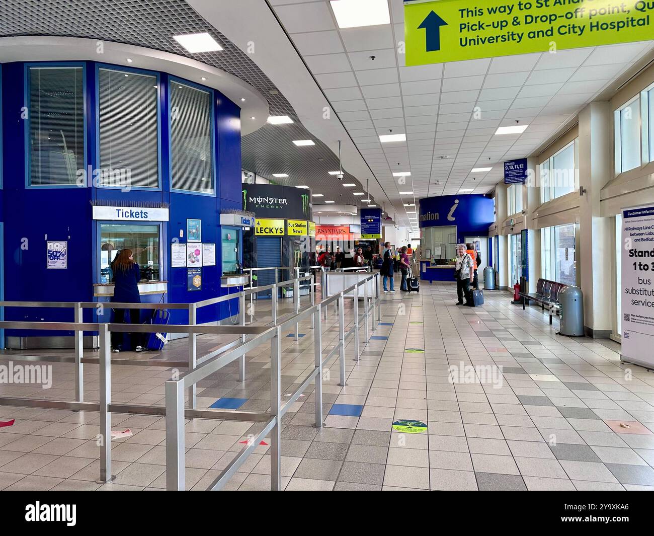 Europa Bus Centre, Belfast - Smartphone Captured Stock Image