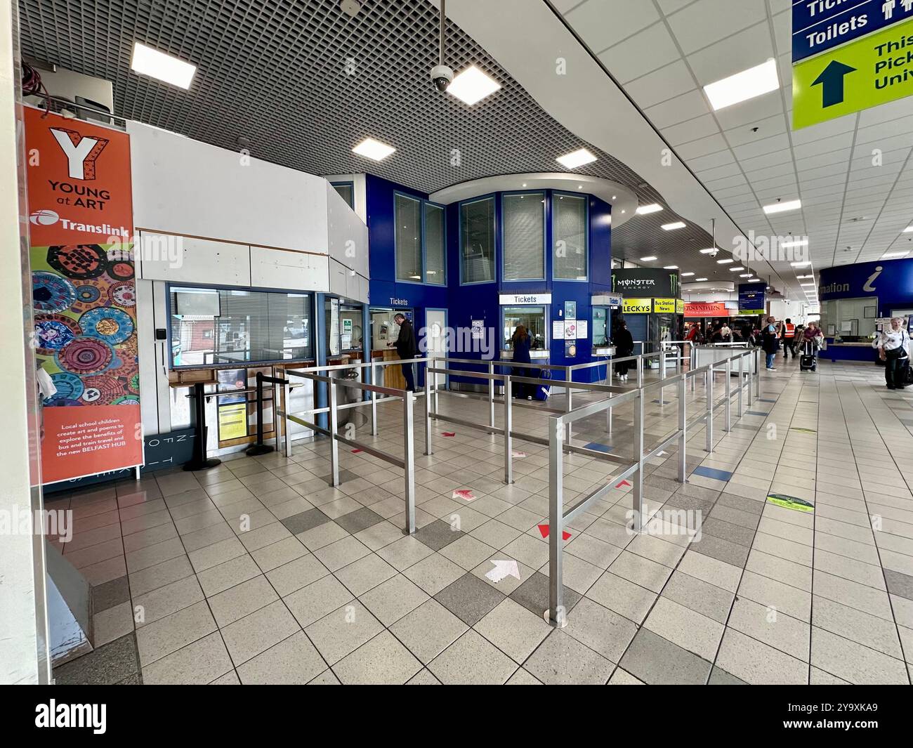 Europa Bus Centre, Belfast - Smartphone Captured Stock Image