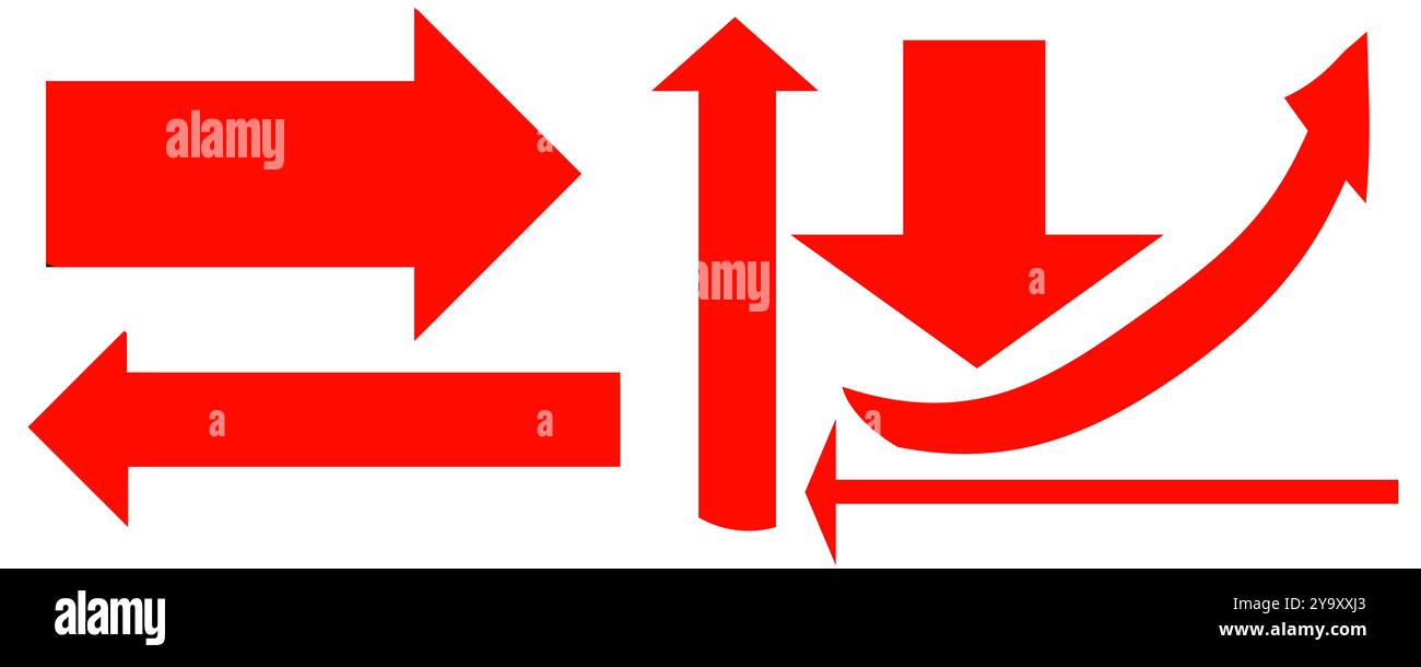 Directions movement arrows icon hi-res stock photography and images - Alamy