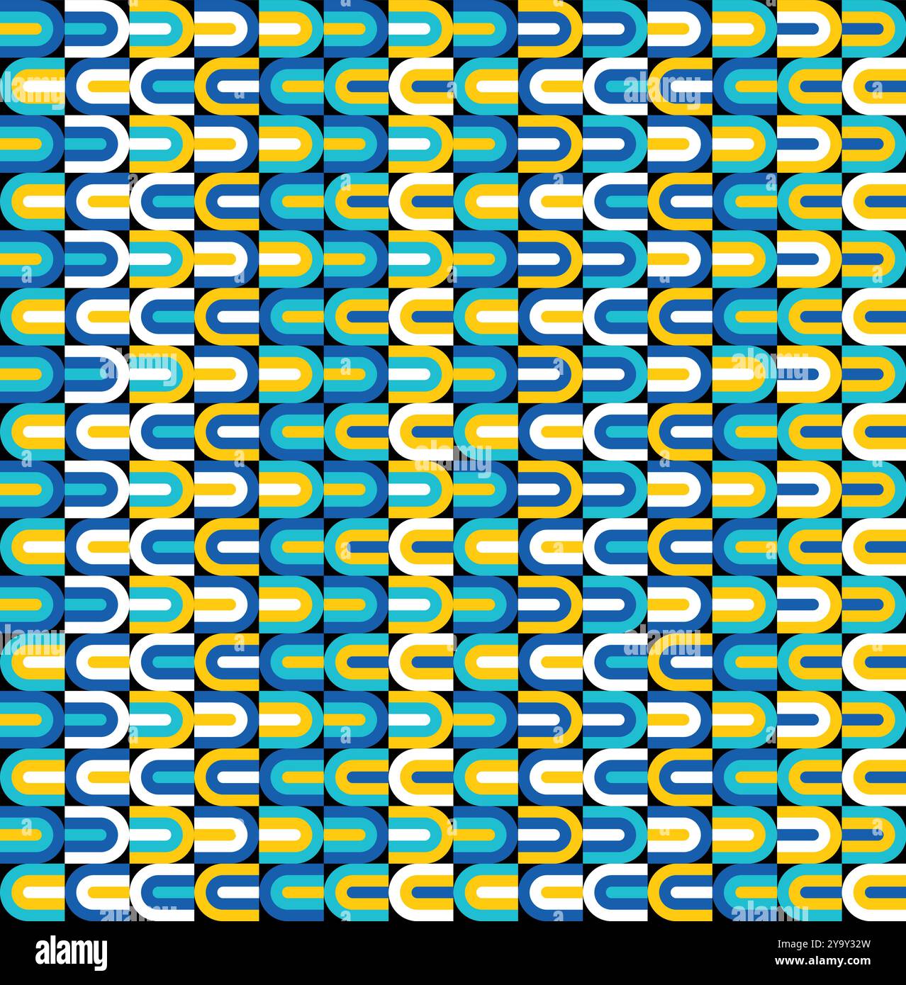 Arc abstract pattern seamless. Arch abstractive background. texture for fabric. geometric ornament Stock Vector