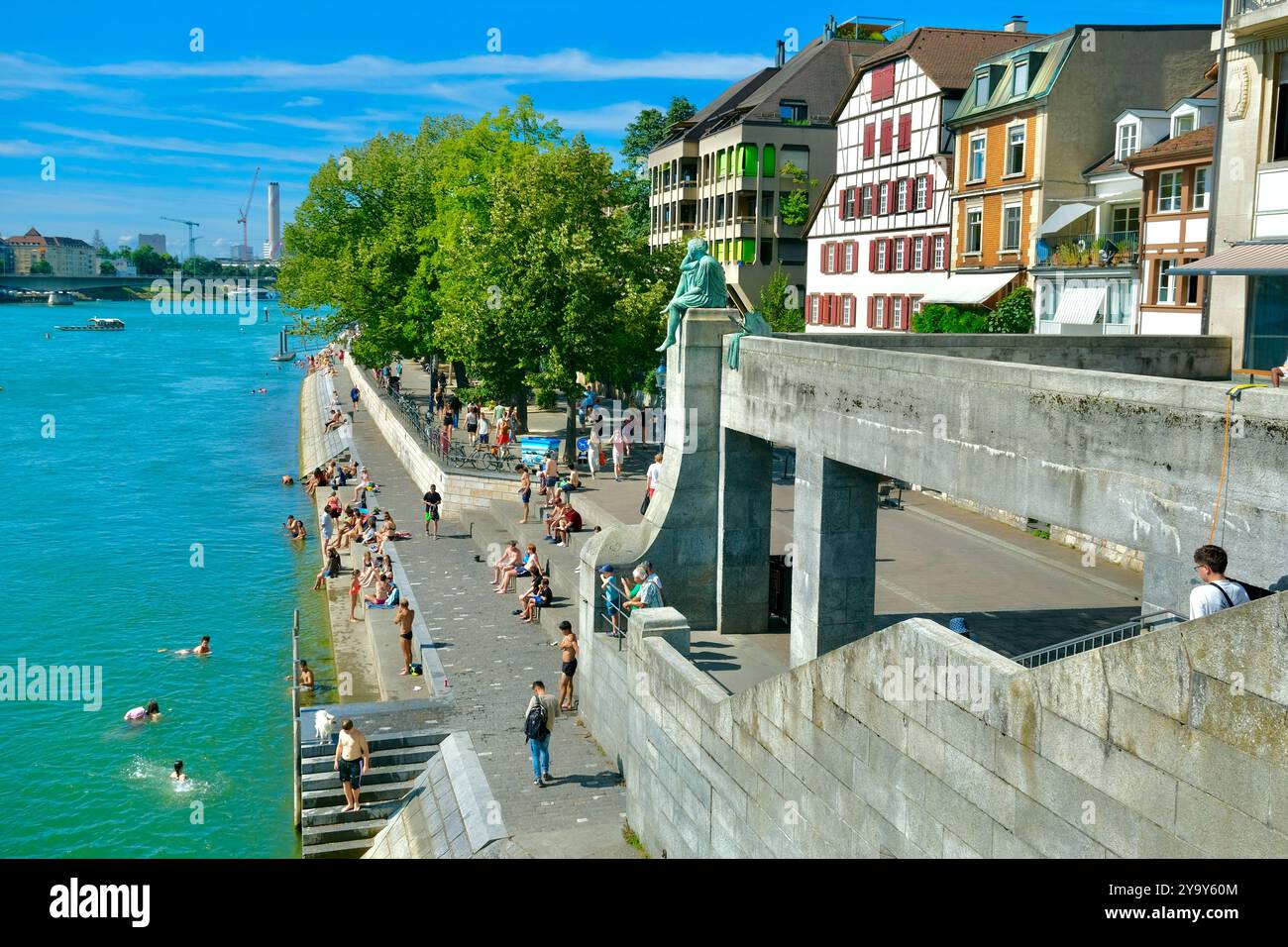 People swimming in basel hi-res stock photography and images - Alamy
