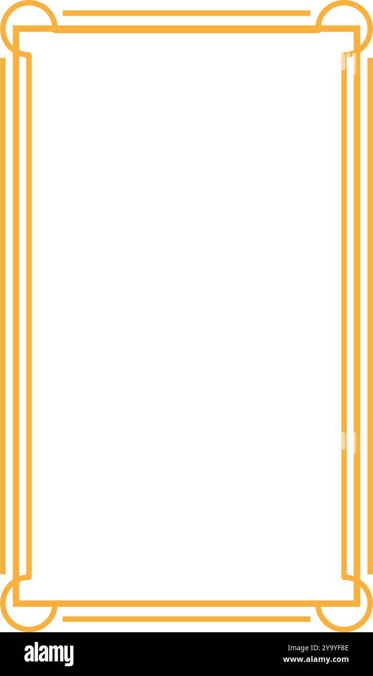 filigree victorian border frame cartoon vector illustration Stock ...
