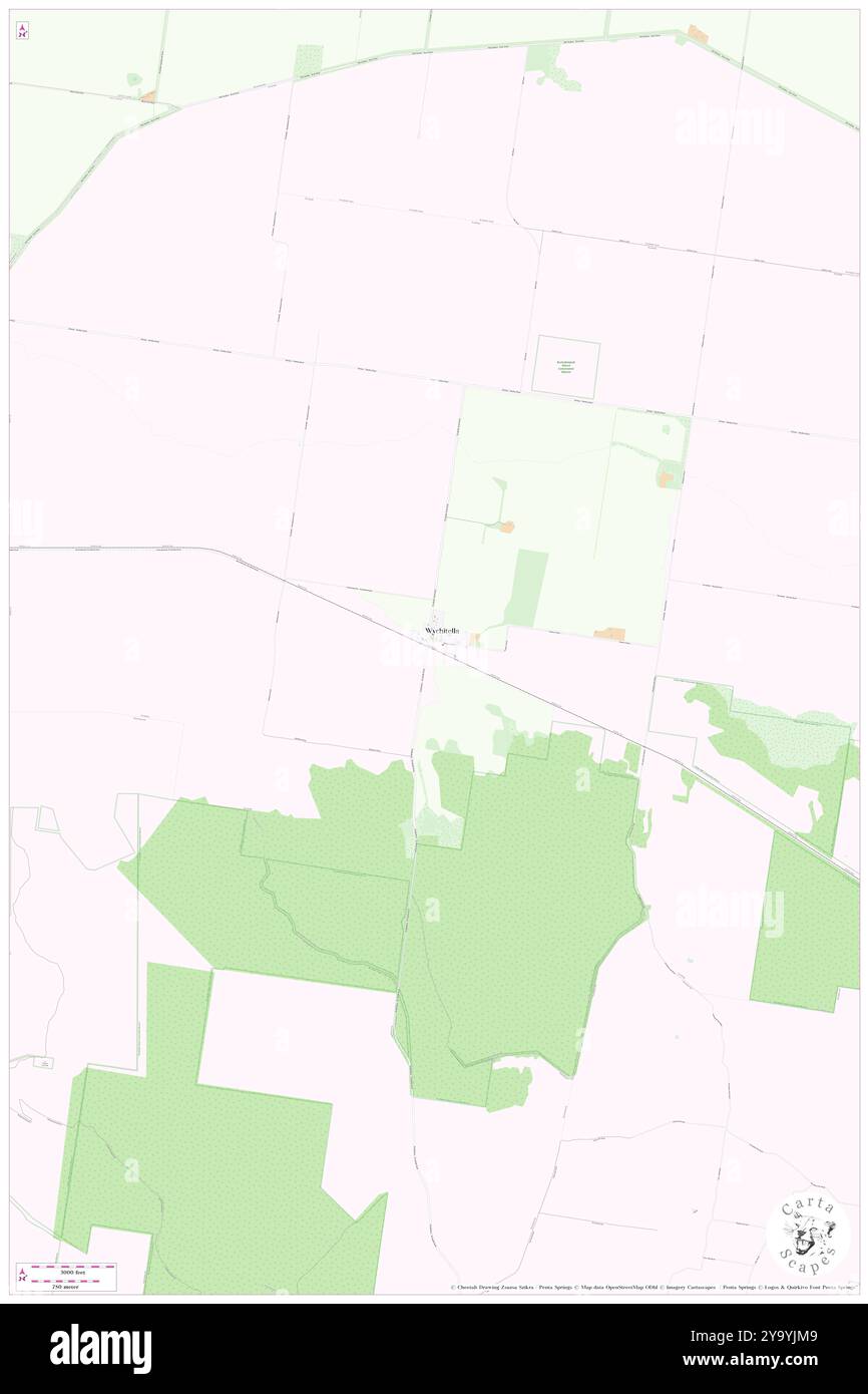 Wychitella, Loddon, AU, Australia, Victoria, S 36 16' 27'', N 143 35' 54'', map, Cartascapes Map published in 2024. Explore Cartascapes, a map revealing Earth's diverse landscapes, cultures, and ecosystems. Journey through time and space, discovering the interconnectedness of our planet's past, present, and future. Stock Photo