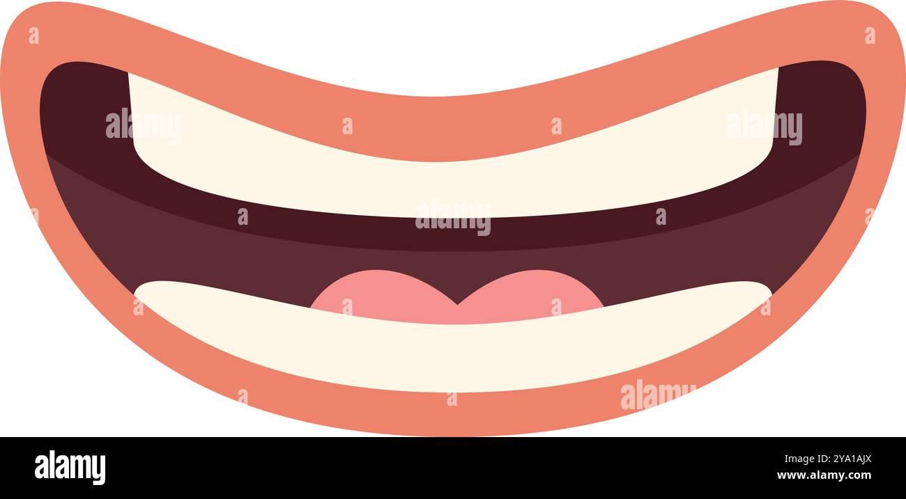 Cartoon mouth showing teeth hi-res stock photography and images - Alamy