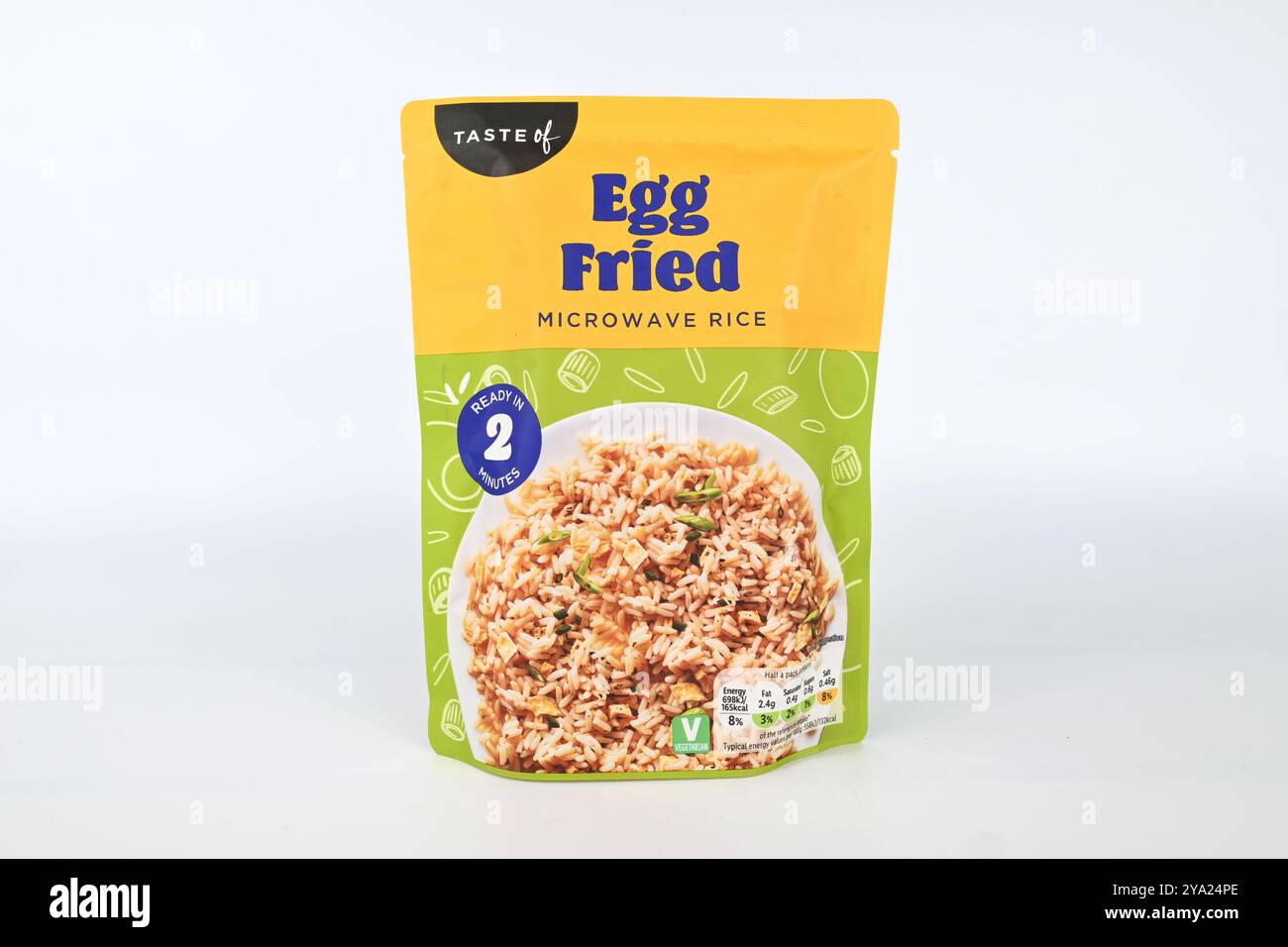 Taste of Egg fried rice microwavable packet – Wales, UK – 09 October 2024 Stock Photo