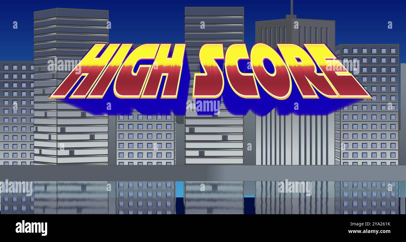 High Score Visual High score written in blue hi-res stock photography and images - Alamy