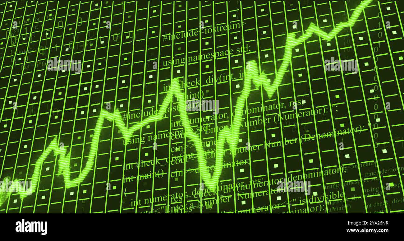Image of slumpflation text over data processing. Global business and digital interface concept digitally generated image. Stock Photo