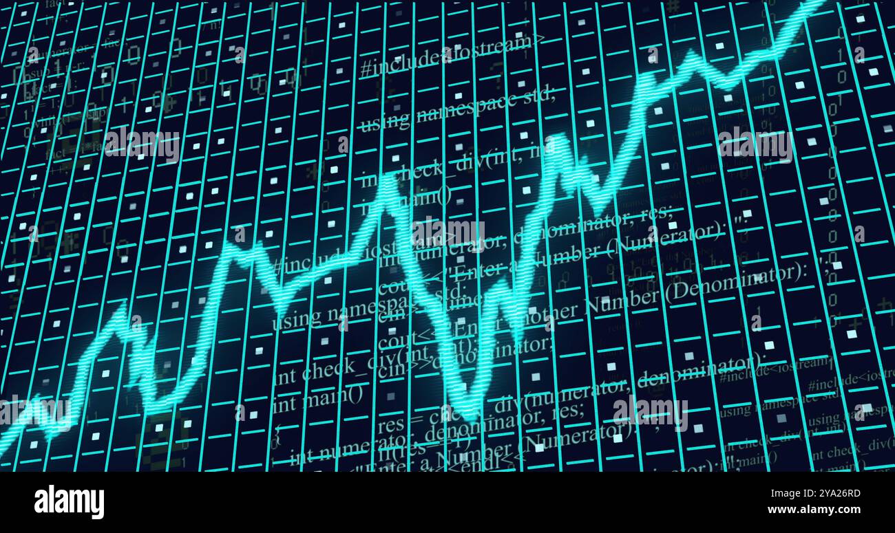 Image of slumpflation text over data processing. Global business and digital interface concept digitally generated image. Stock Photo