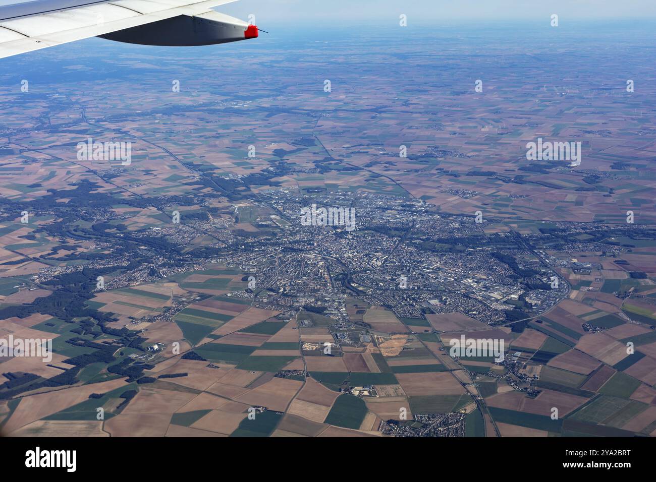 Aerial flying over arable land hi-res stock photography and images - Alamy